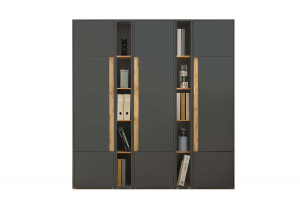 Aktenschrank IV City - Anthrazit Wotan Eiche