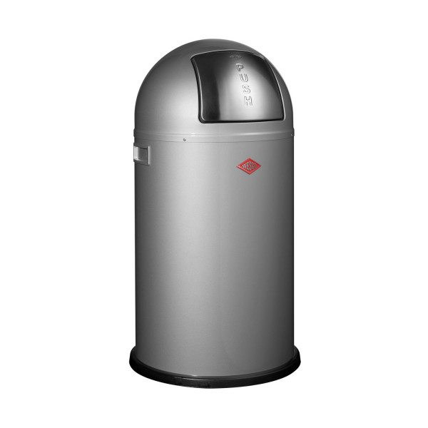 Wesco Mülleimer Pushboy 50 Liter - Silber