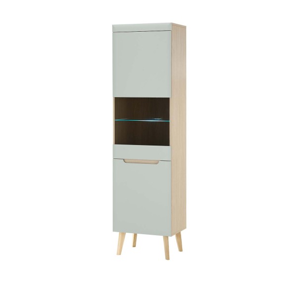 Vitrine Svante - Scandi Oak / Pistaccio Matt