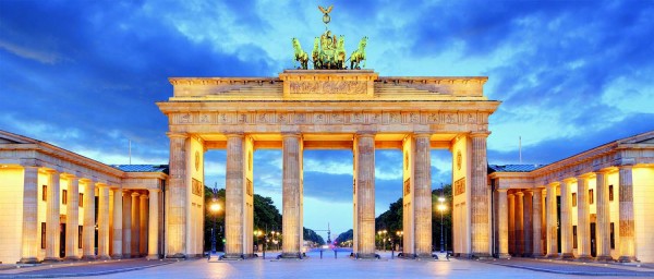 Leinwandbild - Motiv: Brandenburger Tor - 60 x 140cm