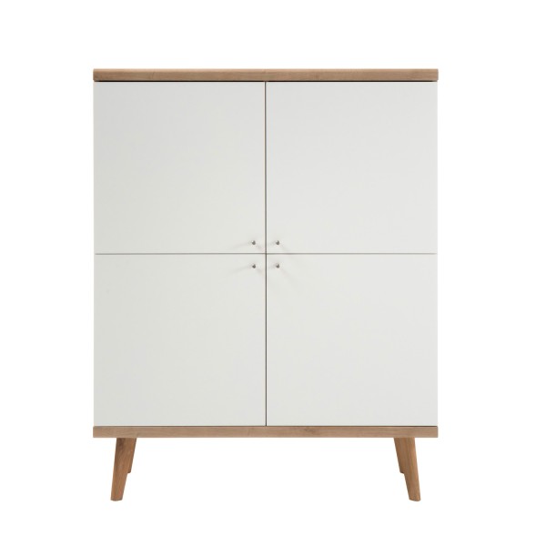 Highboard Merle - Skandinavisches Design - Eiche Riviera