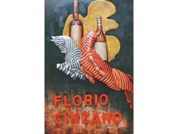 3D-Metallbild - Motiv: Bar - 120 x 80cm