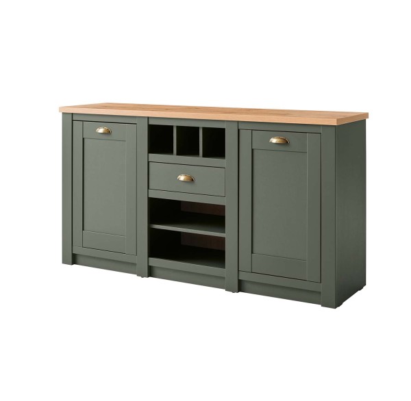 Sideboard Cambridge - Grün Wotan Eiche
