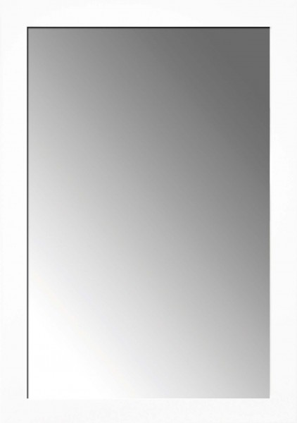 Rahmenspiegel - 67 x 47cm - Weiß