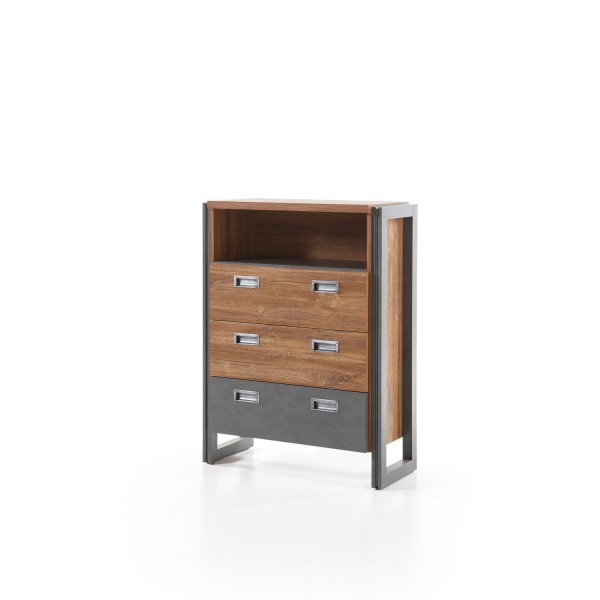 Kommode Detroit - Industrial Stirling Oak - Schubkästen