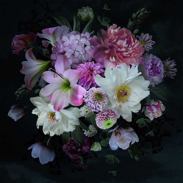 Leinwandbild - Motiv: Blumen - 35 x 35cm