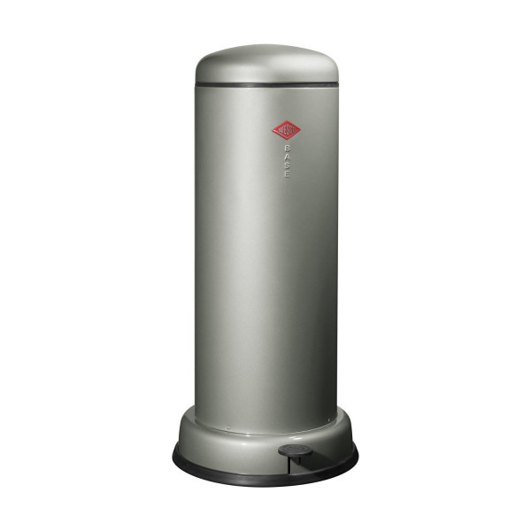 Wesco Mülleimer Big Baseboy 30 Liter - Neusilber