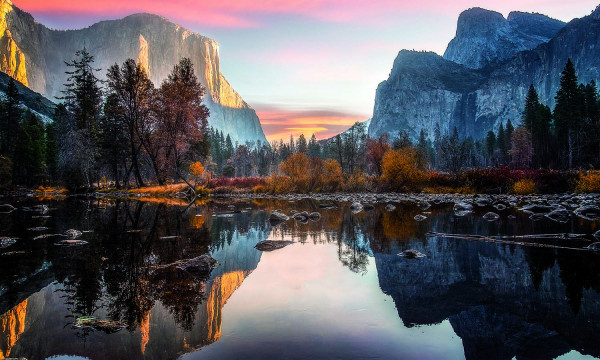 Leinwandbild - Motiv: Yosemite National Park - 90 x 150cm
