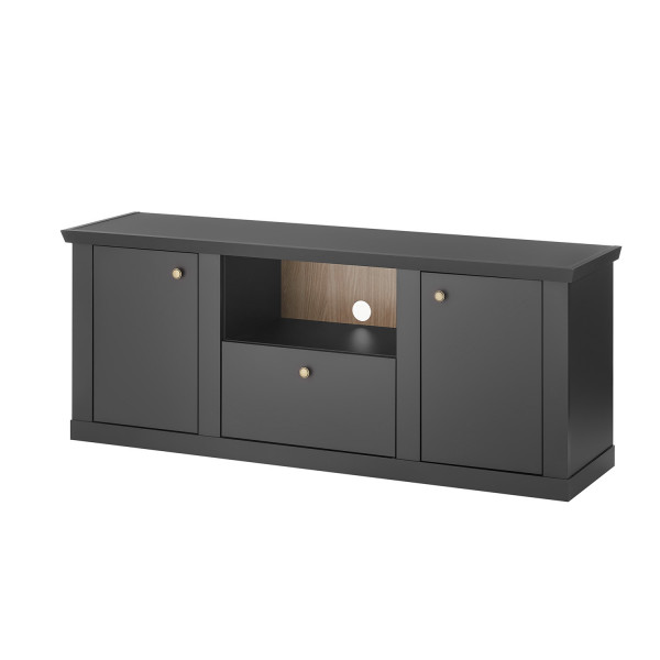 Lowboard Lincoln - Schwarz matt