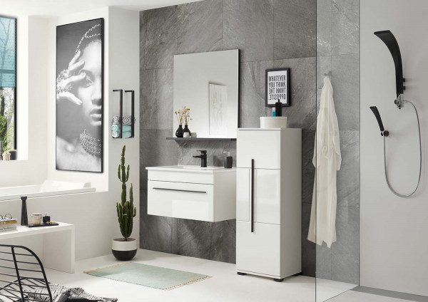 Cantara Badezimmerset X - Weiß Hochglanz