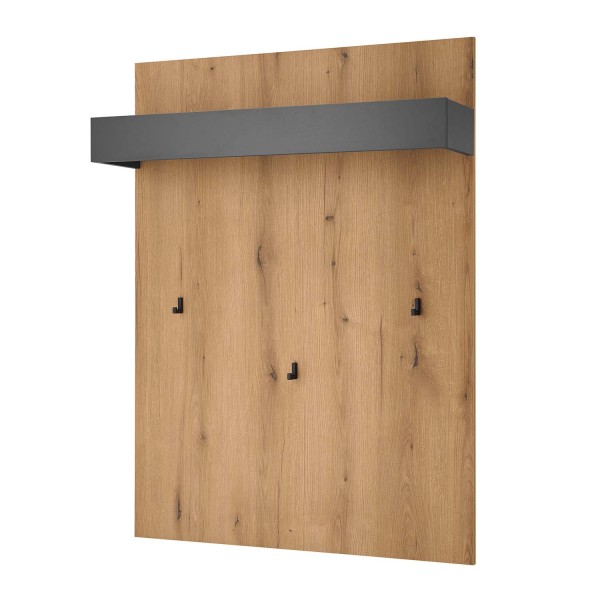 Wandgarderobe City - Evoke Eiche / Anthrazit