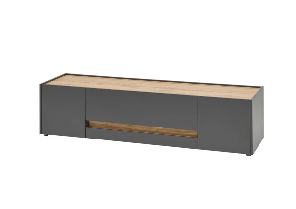 Lowboard City - Anthrazit Wotan Eiche