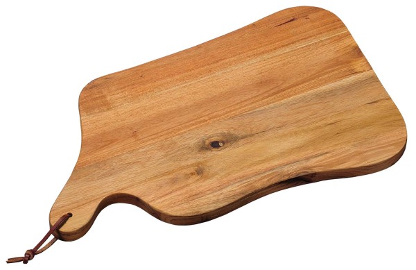 Schneide- & Servierbrett mit Tragegriff - Akazienholz - 42,5 x 25cm