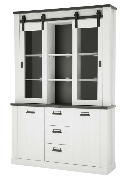 Buffetschrank Sherwood - Pinie Weiß Landhaus