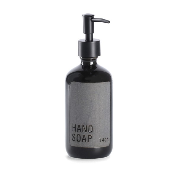 Seifenspender Handsoap - Steingut, Schwarz