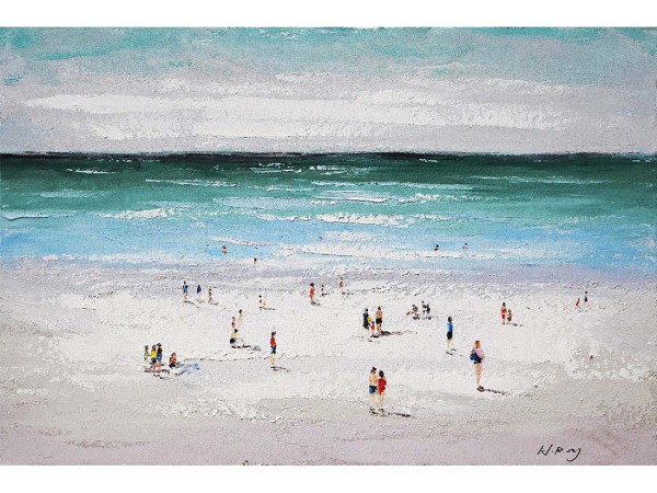 Leinwandbild - Motiv: Strandleben - 80 x 120cm
