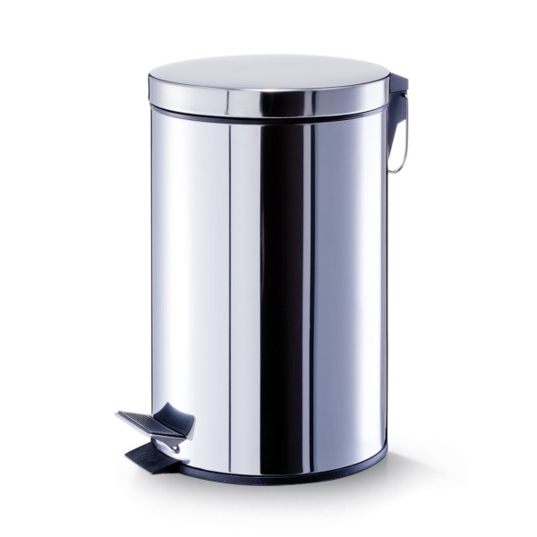 Treteimer - Edelstahl / Silber - 12 Liter