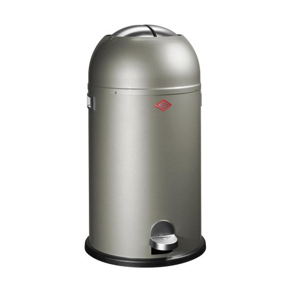 Wesco Mülleimer Kickmaster 33 Liter - Neusilber