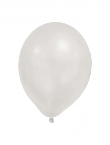 8 Stück Metallic-Pastell-Ballons Weiß