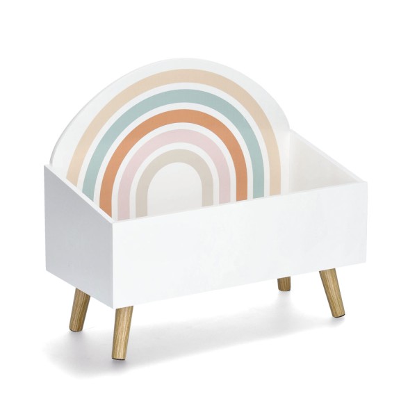 Kinder-Aufbewahrungstruhe - Rainbow - Weiß / Kiefer