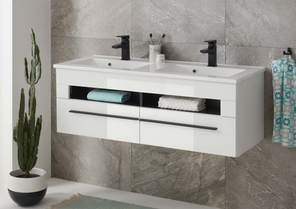 Cantara Waschtisch inkl. Waschbecken 120cm - Weiß
