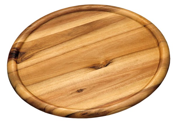 Pizzateller / Servierteller, Akazie - Ø 32cm