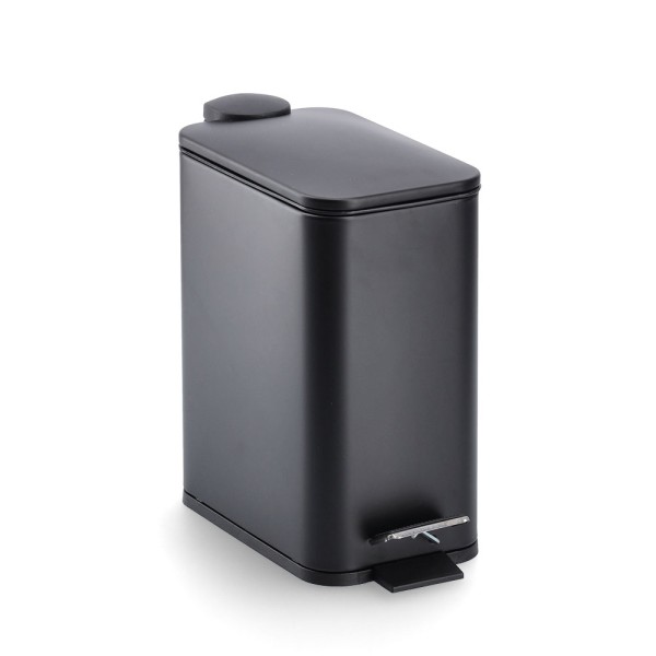 Treteimer, Soft Close - Schwarz - 5 Liter