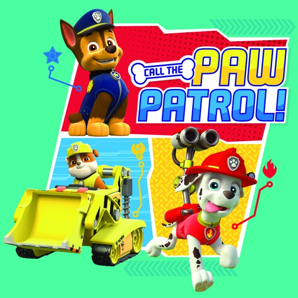 Leinwandbild - Motiv: Call the Paw Patrol - 35 x 35cm