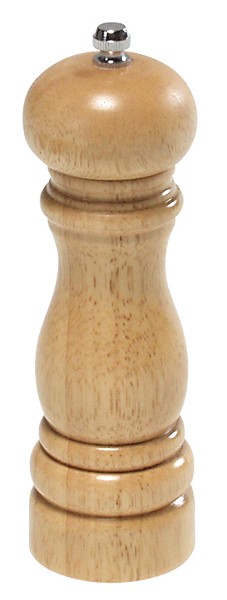 Pfeffermühle - Gummibaum, Natur - Höhe: 16,5 cm