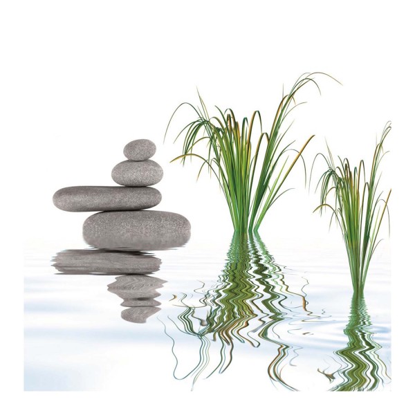 Leinwandbild - Motiv: Wellness Steinturm - 35 x 35cm
