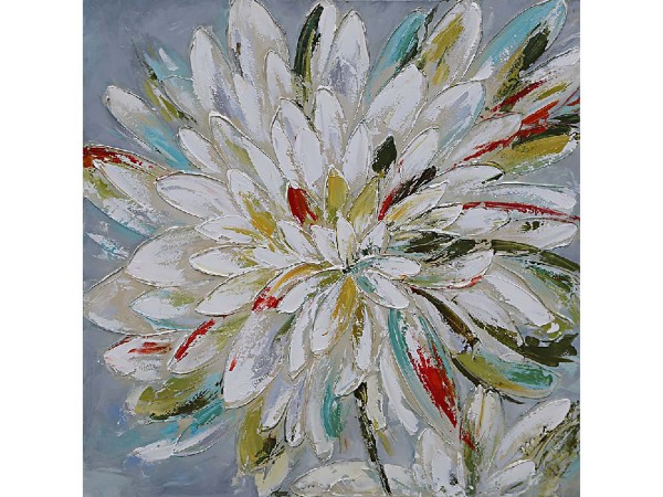 Leinwandbild - Motiv: Große Blume - 100 x 100cm