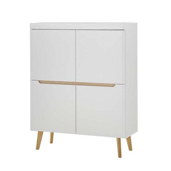 Highboard Svante - Weiß matt