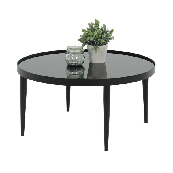 Couchtisch Ron - Schwarz - Ø 80cm