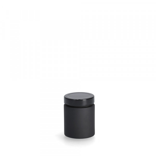 Gewürzglas zum Beschriften, schwarz - Ø 6,1 x 8,2cm