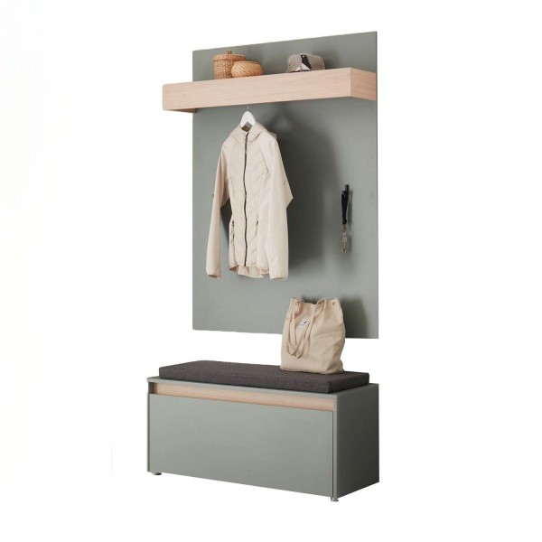 Garderoben-Set City - Grün Aloe / Barista Oak