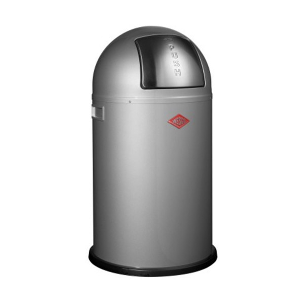 Wesco Mülleimer Pushboy Junior 22 Liter - Silber