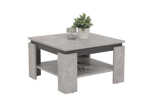Couchtisch Tim II - Betonoptik / Anthrazit