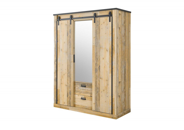 3-türiger Kleiderschrank Sherwood - Old Style hell