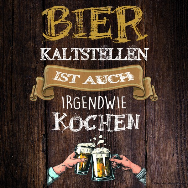 Leinwandbild - Motiv: Bier - 35 x 35cm