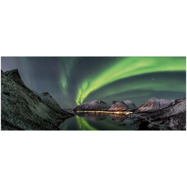 Glasbild - Motiv: Polarlichter - 50 x 125cm