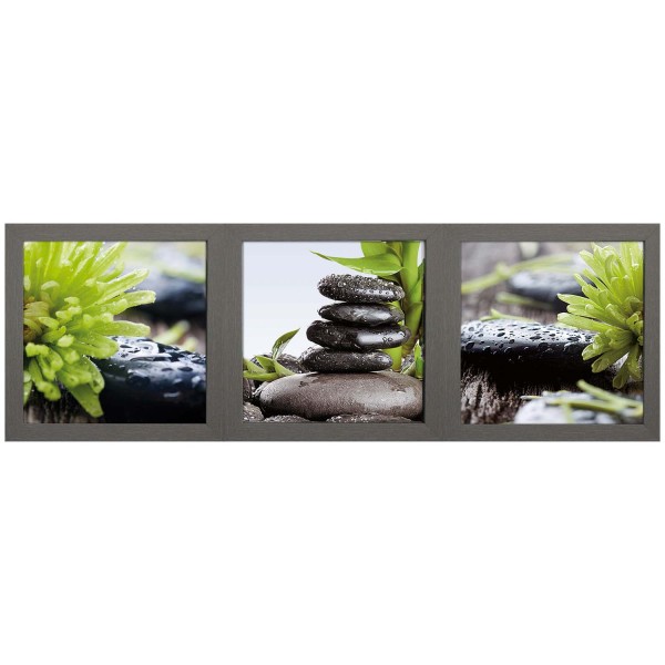 3-tlg. Set gerahmte Bilder - Wellness - 23 x 23cm