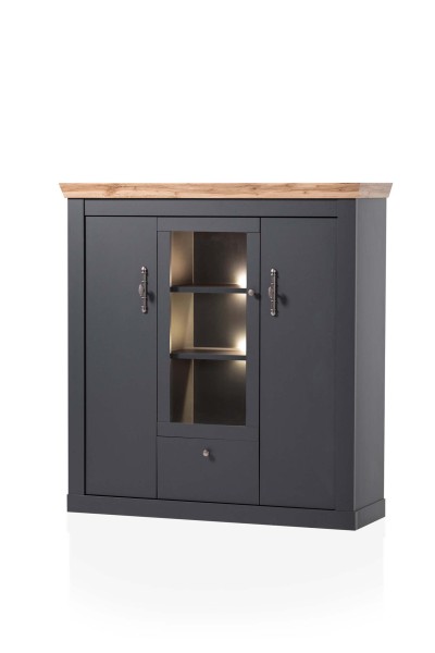 Highboard Catania - Anthrazit Wotan Eiche