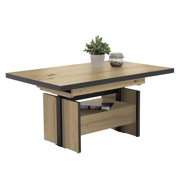 Funktionscouchtisch Noah - Artisan Eiche / Anthrazit