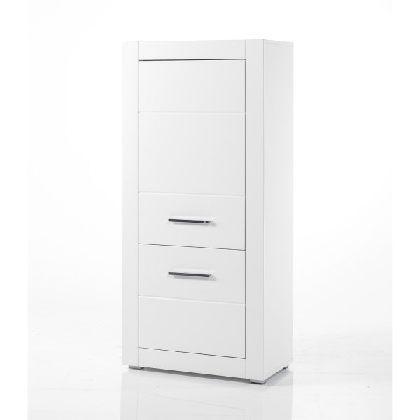 Stauraumschrank Bianco - Weiß Hochglanz