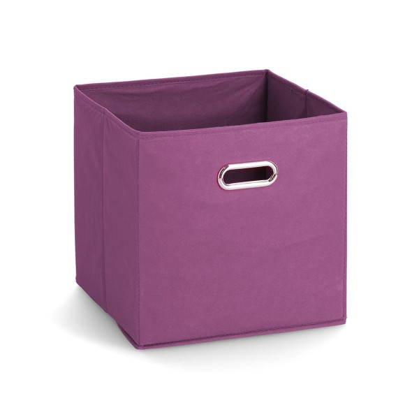 Aufbewahrungsbox mit Griff, Vlies - Lila