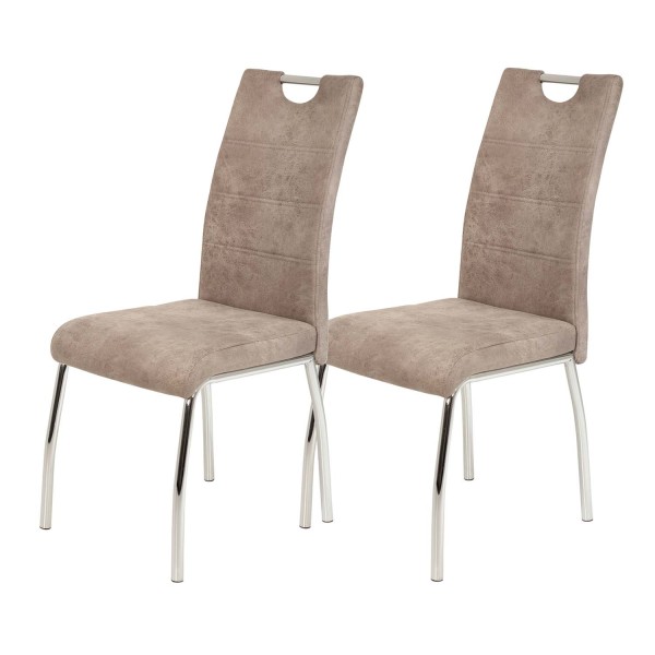 2er Set Vierfußstuhl Susi II - Vintage Beige