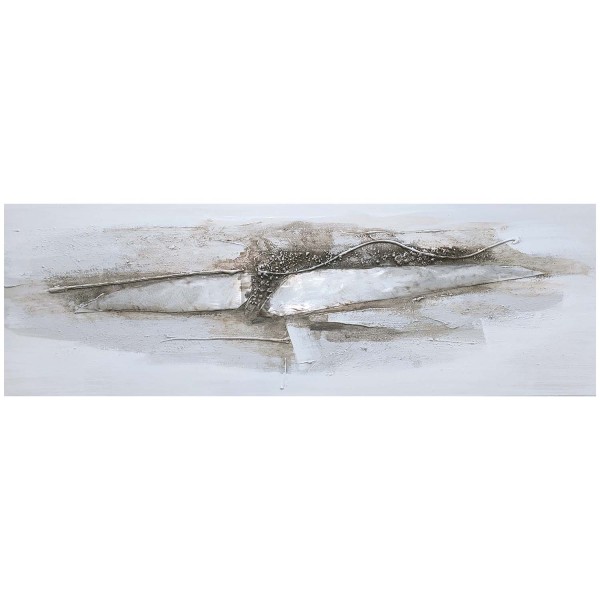 Handgefertigtes Ölgemälde - Motiv: abstrakt braun - 40 x 120cm