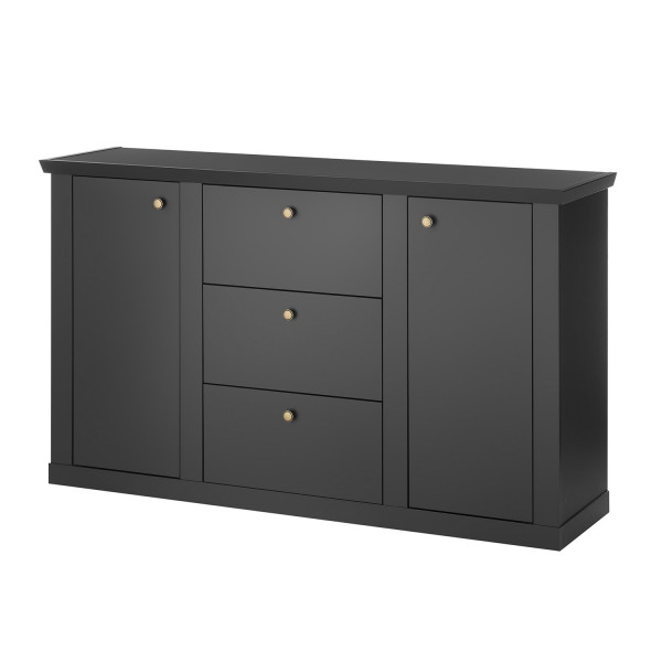 Sideboard Lincoln - Schwarz matt