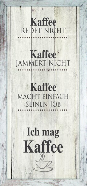 Gerahmtes Bild - Motiv: Kaffee… - 49 x 23cm