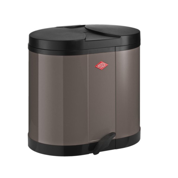 Wesco Ökosammler 2 x 15 Liter - Warm Grey
